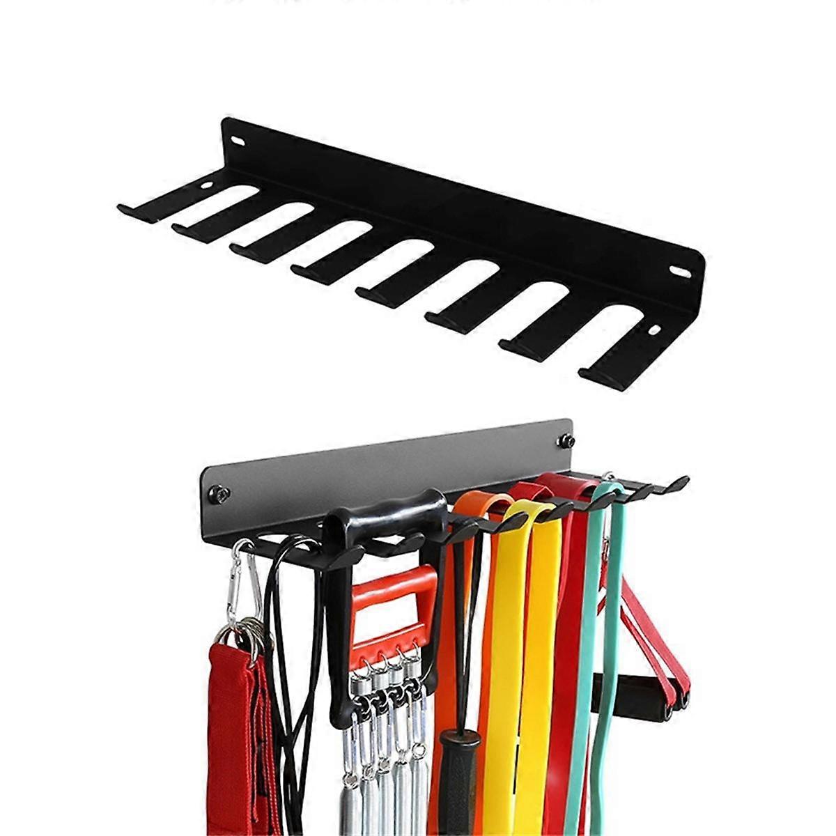 BRTGYM Gym Organizer, Wall Hook For Olympic Bars, Row Handles, Bats Or Tools (Instruction Manual