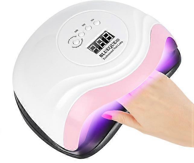 UV Gel Nail Lamp, 168W UV LED Nail Dryers 4 Timers 10/30/60/99S with Auto Sensor for All Gels
