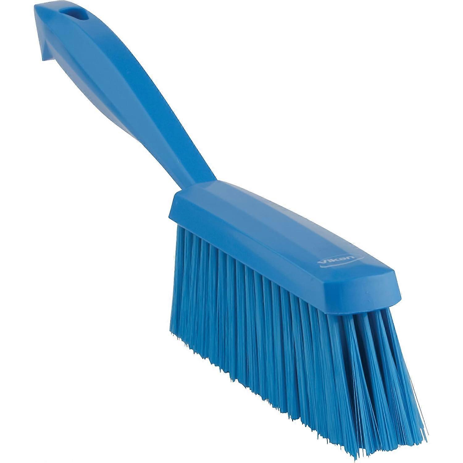 Bench Brush, Polypropylene, Polyester Soft Bristle, 14", Blue