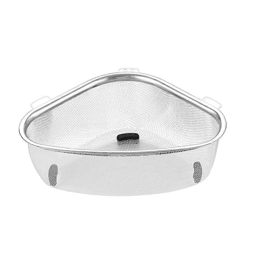 Triangle Corner Strainer Triangular Sink Drain Shelf Corner Sink Strainer Basket