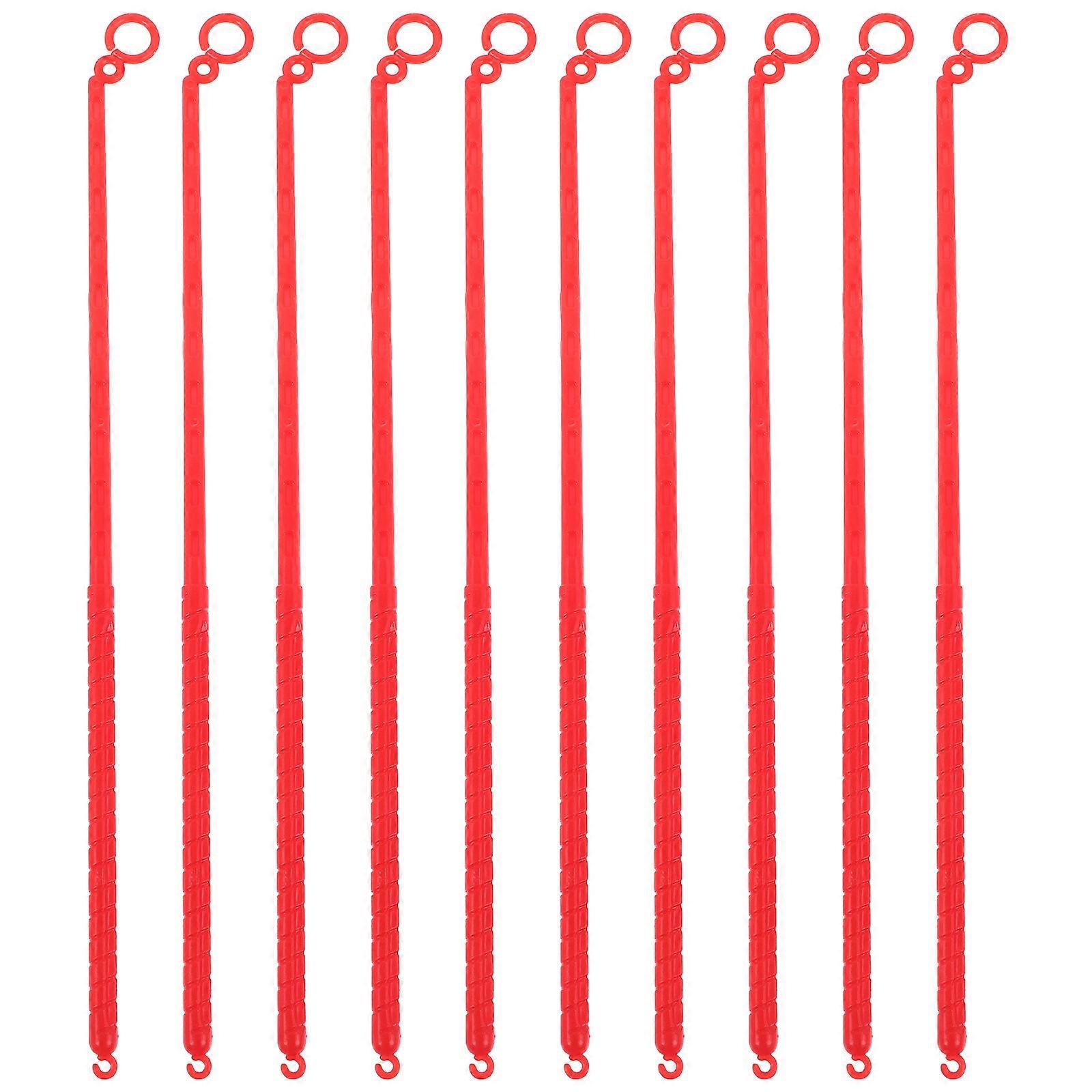 10pcs Handheld Lantern Poles Plastic Lantern Sticks Long Lantern Handles Diy Accessory