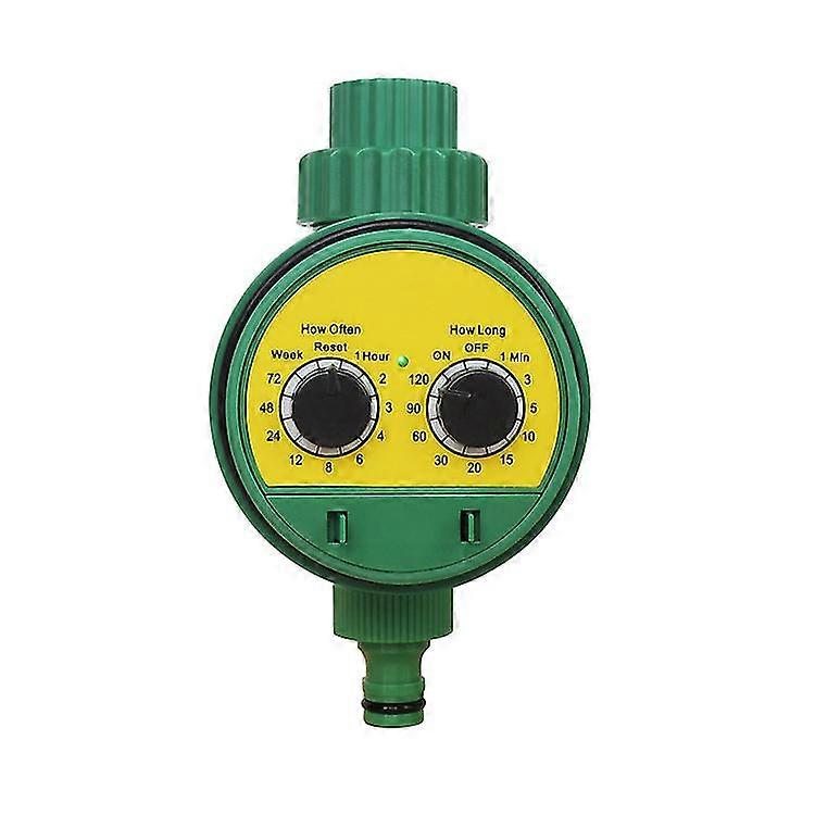 Watering Timer, Multi-functional Electronic Two Dial Digital Automatic Irrigation Timer Controller Hose Sprinkler For Garden Watering System(1pc, Gree