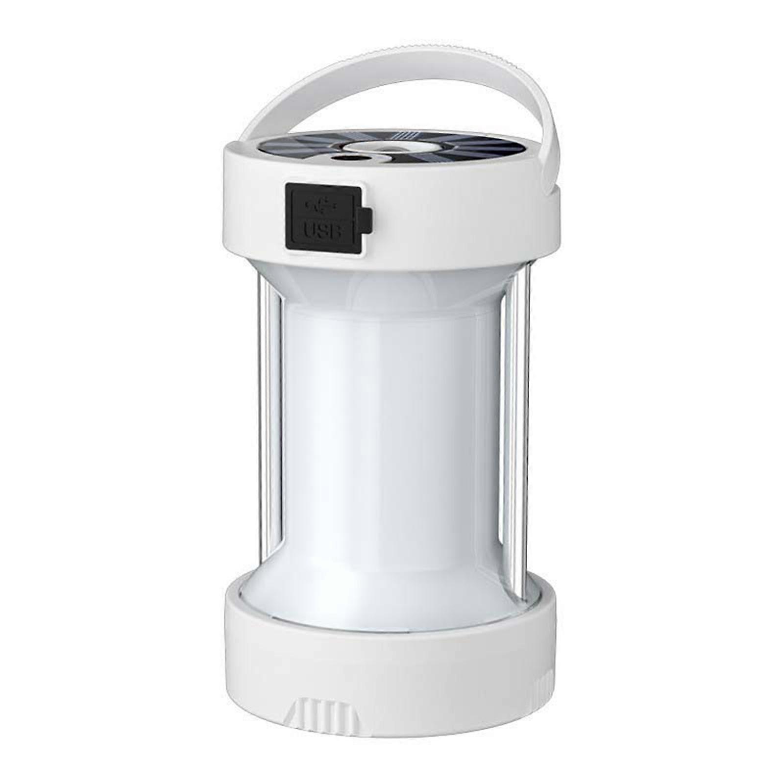 Solar Powered & USB Rechargeable Type-C Camping Lantern with Extra Batteries