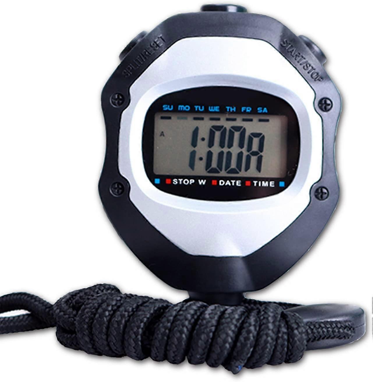 Sports digital stopwatch Multifunction electronic stopwatch Stopwatch Referee timer