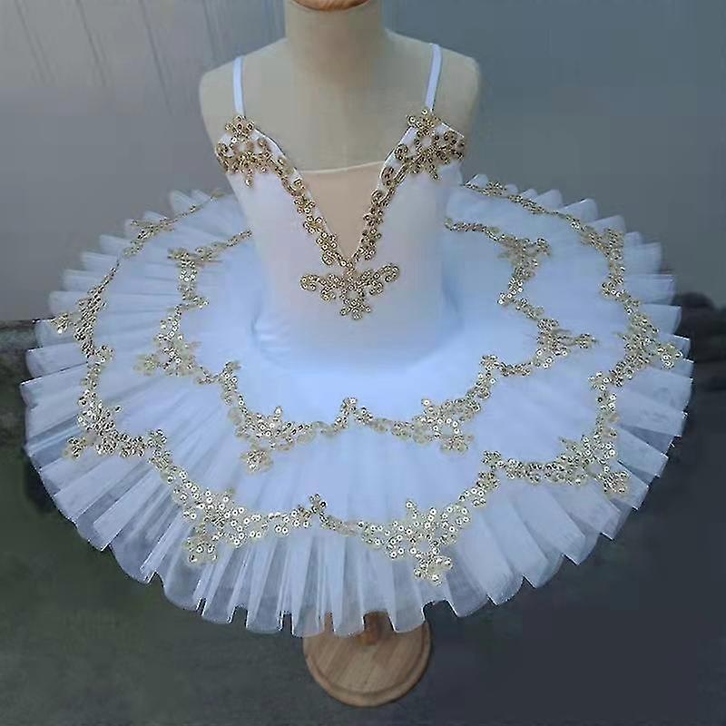 전문 클래식 발레 투투 발레 의상 성인 소녀 솔로 댄스 어린이 발레리나 주름 투투 드레스
