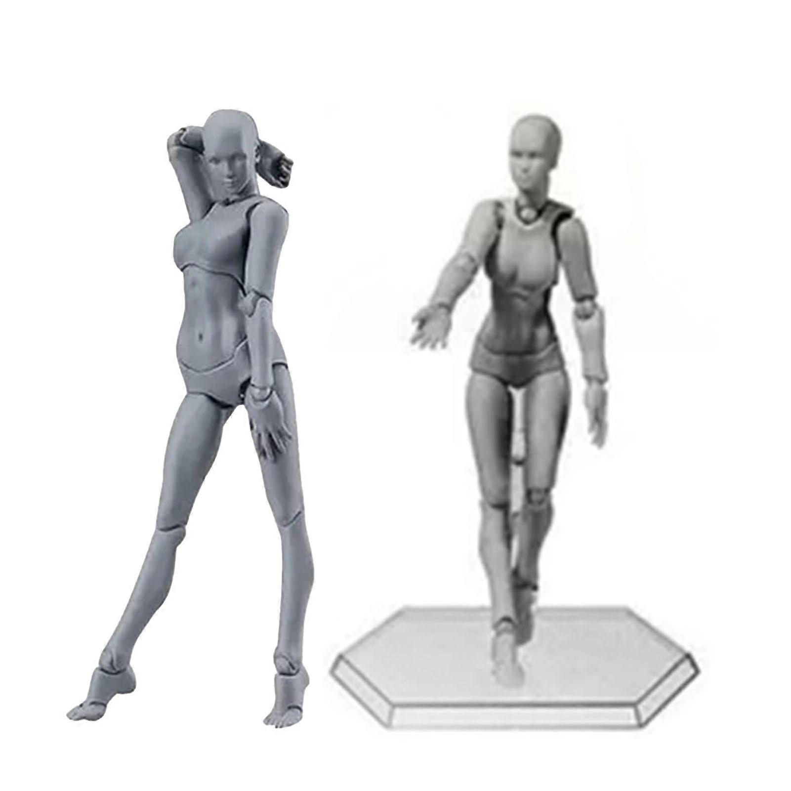 Action Figure Body Customizable Poses Movable Durable PVC Widely Used Drawing Mannequin for Family Office 1PC