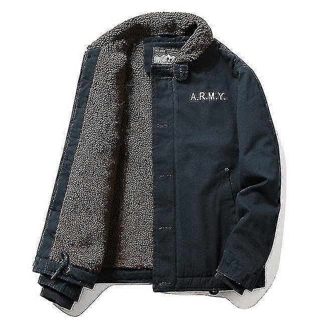 Warm Parkas Fur Jacket Men Thick Fur Collar Army Fleece Tooling Bomber Jacket Jacket Clothes