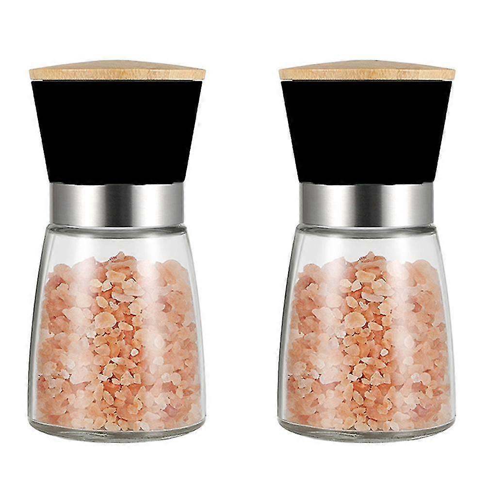 Salt And Pepper Grinders Refillable Peppercorn Mills Set