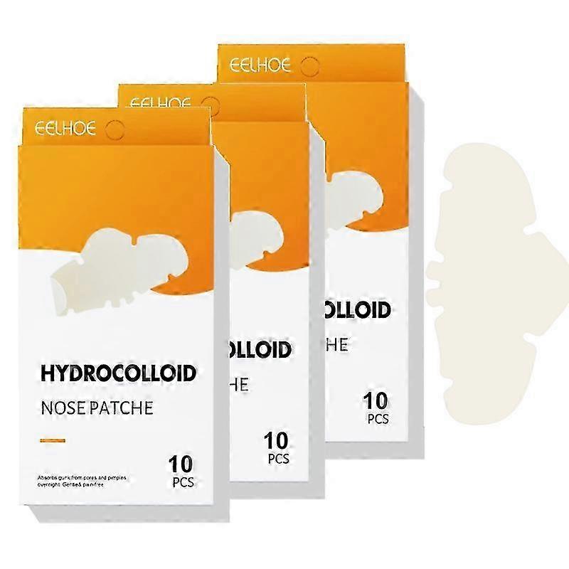 3Pcs Hydrocolloid Nose Patches Strips Deep Cleansing Removal Blackhead Pores Pimples