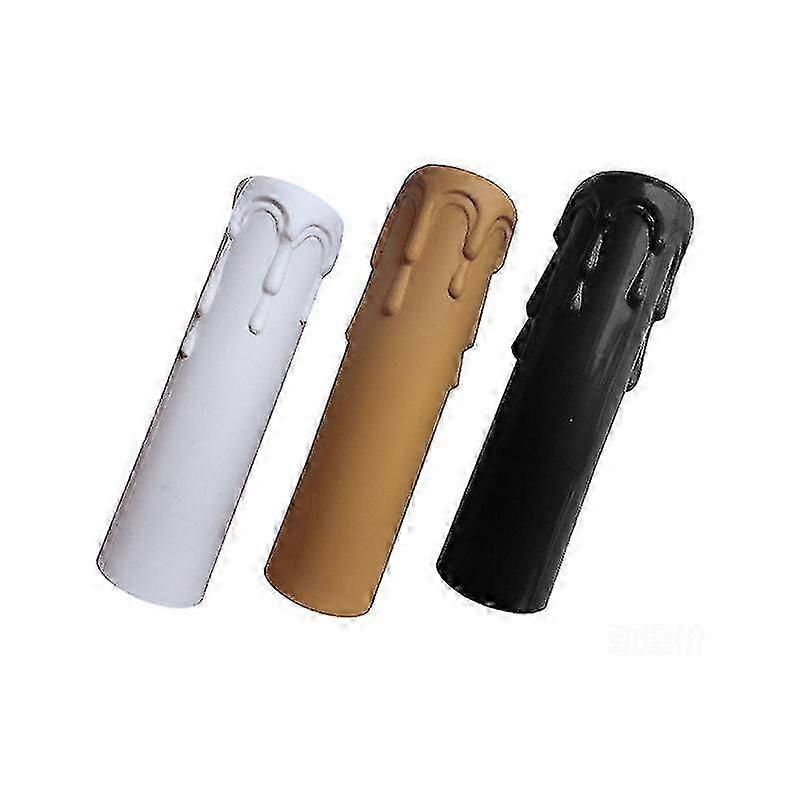 10 قطع من أغطية الشموع العتيقة البلاستيكية مقاس 30 × 100 مم، أغطية مقابس الثريا، ثريا جدار الإضاءة المعلقة، ديكور لمعظم المواد البلاستيكية الحرارية