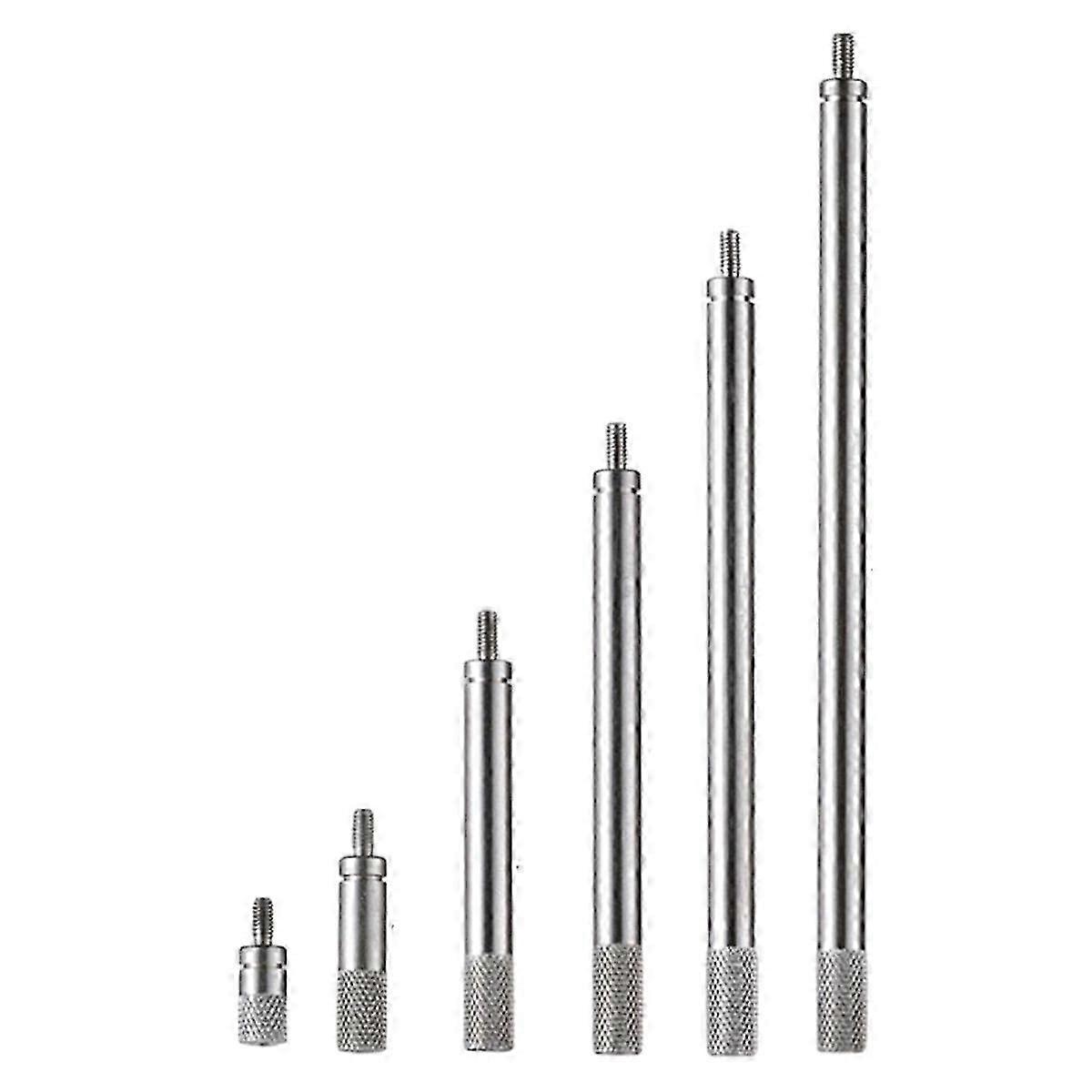 6pcs Dial Indicator Extension Stem Rod Set M2.5 Thread,10-100mm Extend Rod,Measurement compatible with Dial & Digital Indicators