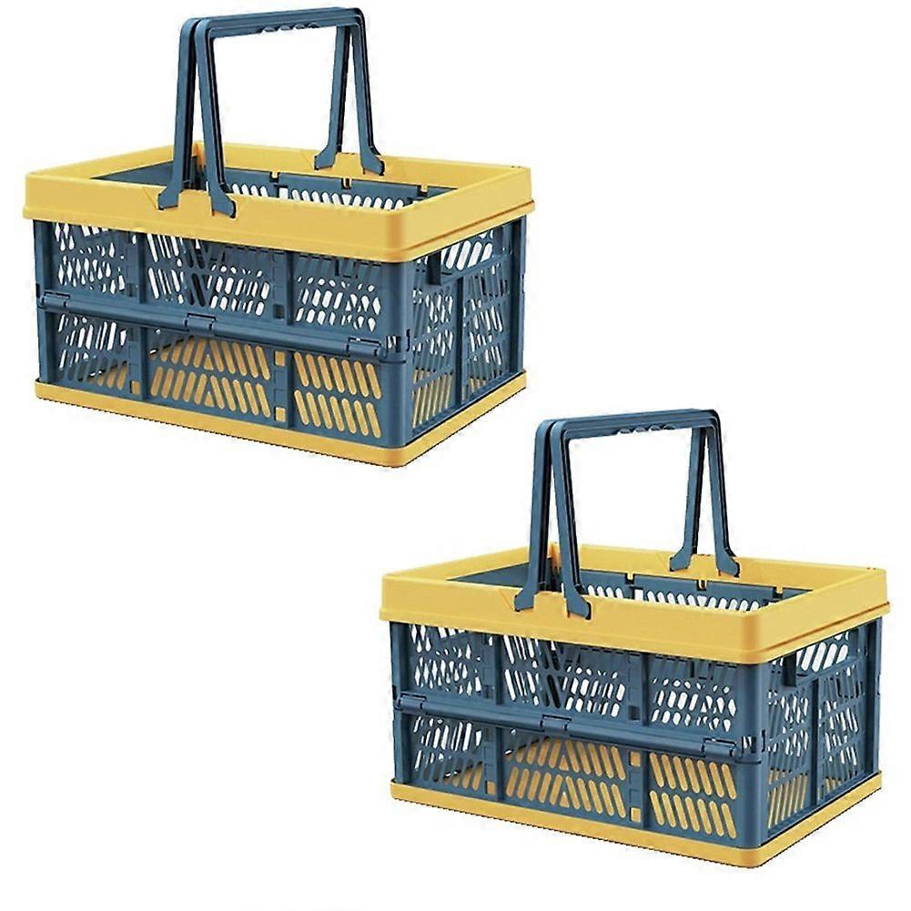 Folding Plastic Storage Basket Folding Storage Basket Folding Basket with Handle