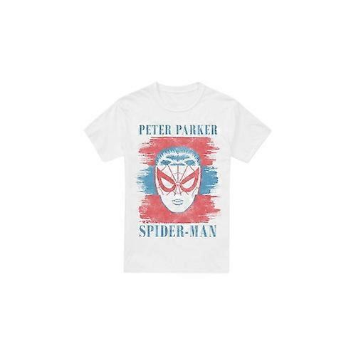 Spider-Man Mens Peter Parker Striped T-Shirt