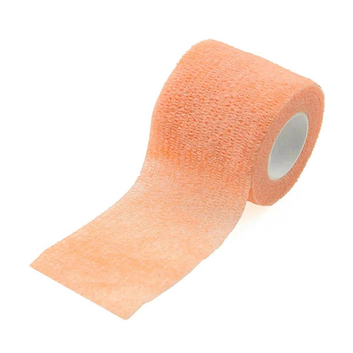 Sport Self Adhesive Elastic Bandage Wrap Tape for Knee Support Pads Finger Ankle Palm Shoulder 5cm X 4.5M Orange