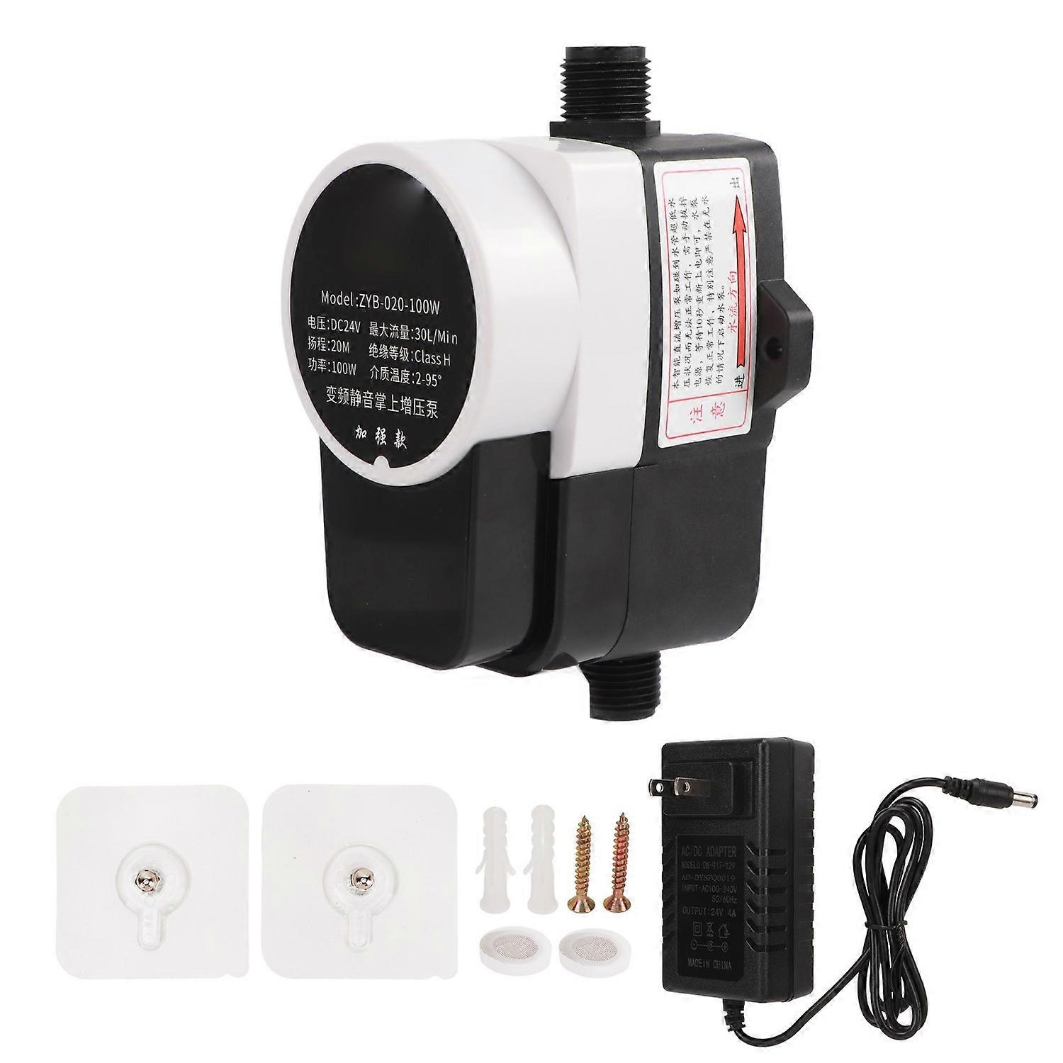 Booster Pump Automatic Water Circulating Low Noise DC 24V for Pipe AC100‑240V
