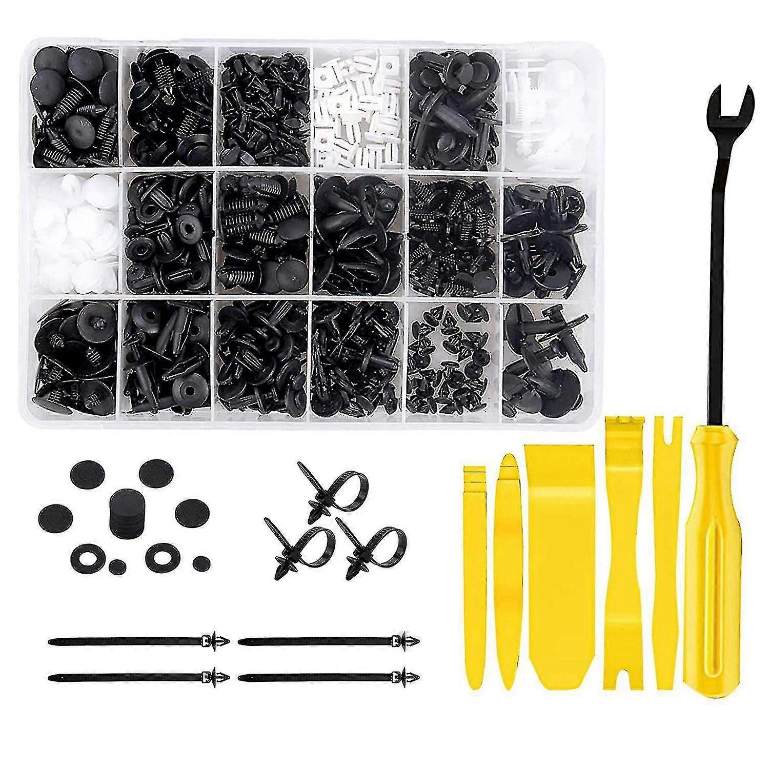 720pcs Universal Car Bumper Clips Fender Rivet Pushrod Clips