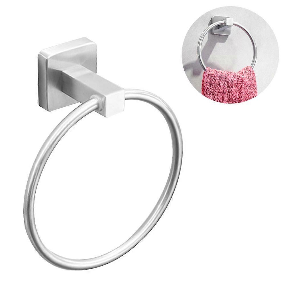 self adhesive towel ring, no drilling, rust resistant