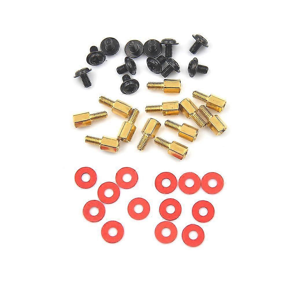 12pcs Computer Screws Motherboard Standoffs/ Screws/ Washers Kit