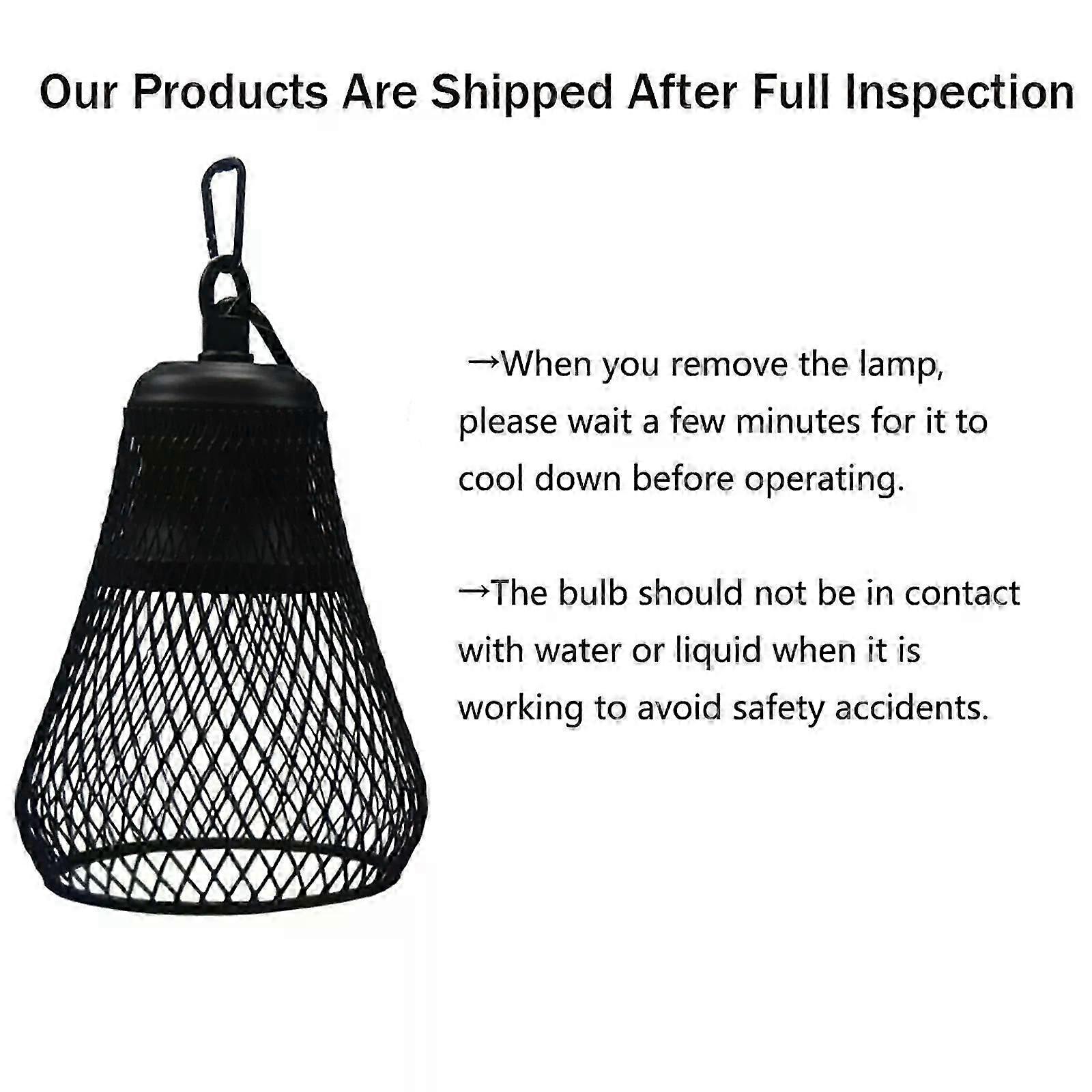 Gaibos Reptile Heat Lampshade Anti-hot Cover Cage for UVA/UVB Heating Lamp Basking Bulb, for Turtle Chicken Coop Lizard Snake Frog