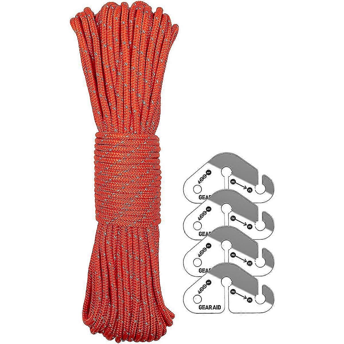 Gear Aid 50 ft. Reflective Guyline Kit with Tensioners