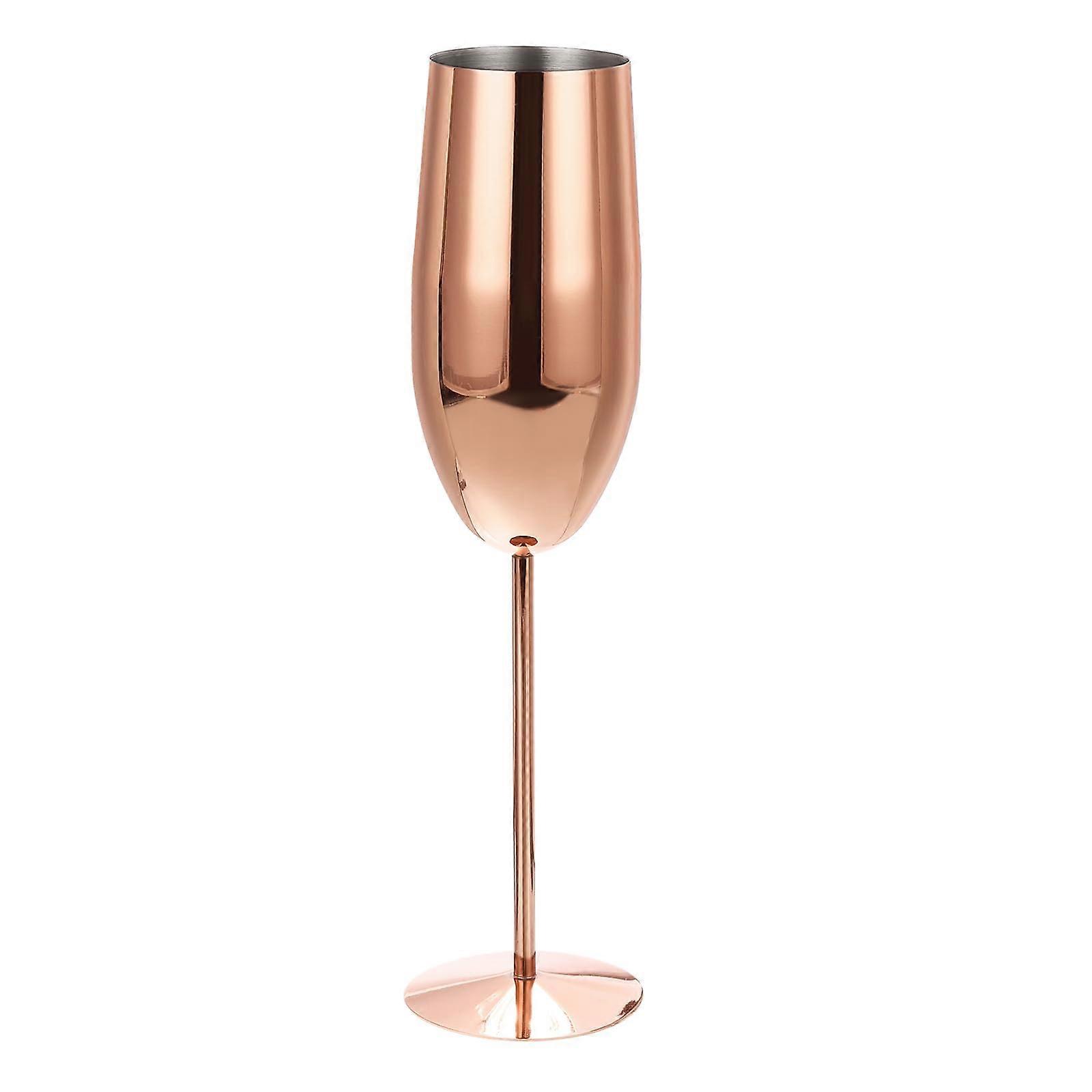 Unbreakable 9 oz Champagne Flutes with Metal Stem, Shatterproof, Durable, and Lightweight Design for Parties