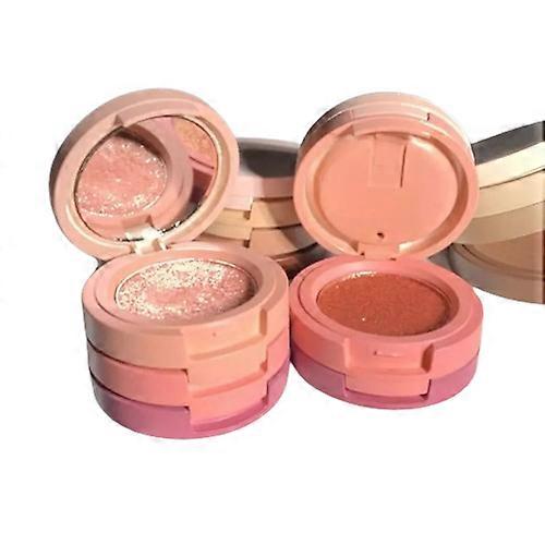 Nnetm 3 Layers Earth Tone Matte Glitter Sequins Eyeshadow Palette Box Awo94983