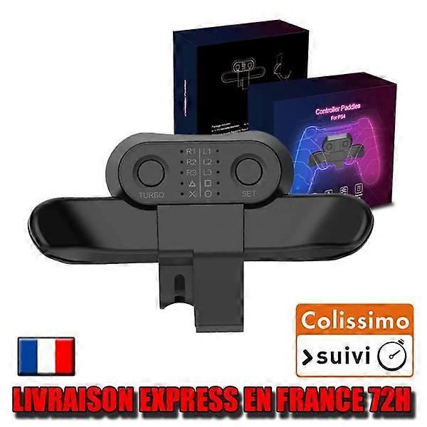 Controller - PS4 - Back Attachment - Wired - Black - 10 mappable buttons