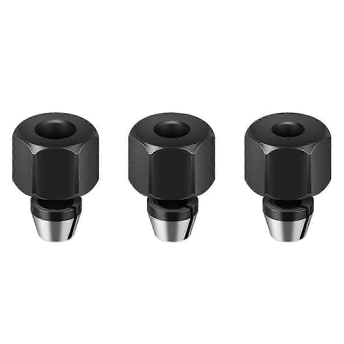 6/6.35/8mm Collet Chuck with Nut Engraving Trimming Machine Router Bit Adapter Electric Router Milling Cutter Accessorie