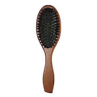 Sanglier naturel Brosse à cheveux Peigne Ovale Anti-statique Paddle Extension de cheveux Brosse Cuir chevelu Massage Hêtre Poignée en bois