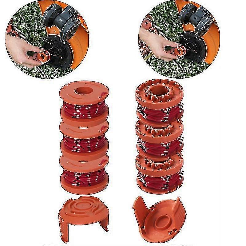 Kompatibel spolelinje for Worx gresstrimmer Wg150e Wg151e Wg154e Wg155e Wg157e Wg160e Wg163e Wg165e Wg166e Wg167e Wg169e