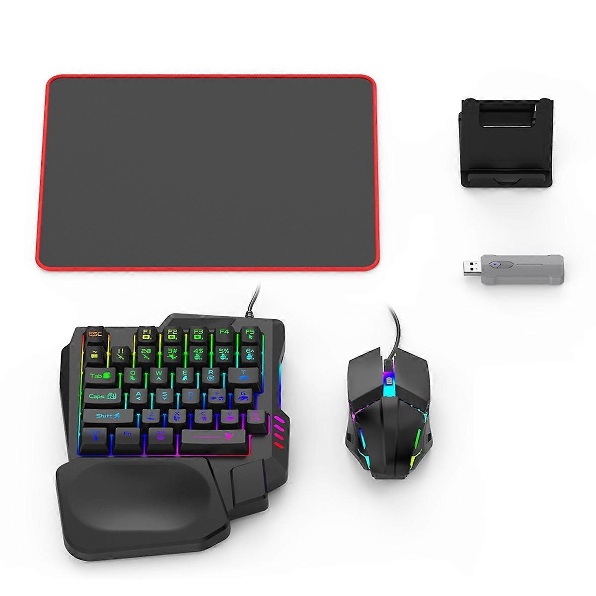 5 in 1 Mobile Controller Gaming Keyboard Mouse Converter BT 5.3 for Gaming Keyboard and Mouse Combo