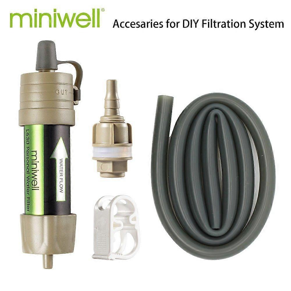 Miniwell L630 個人用キャンプ浄化水フィルターストロー(サバイバル用) または緊急用品