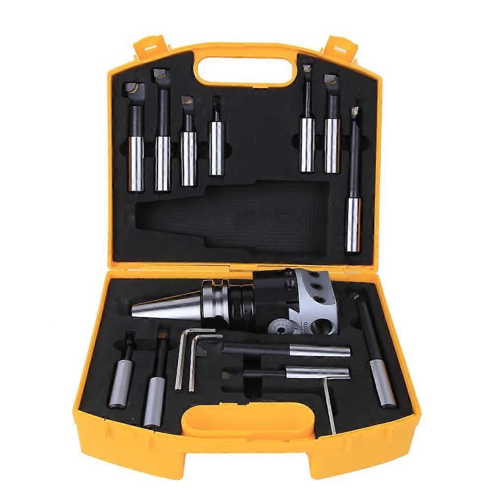 BT40-F1-18-12pcs High Hardness 40CR CNC Boring Cutter Set F1-18 Milling Tool Kit 75mm Head Diameter