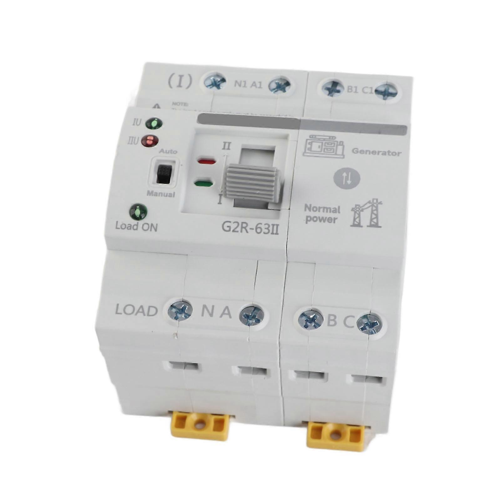 Selector Switch, Dual Power Automatic Transfer Switch 4P 40A Quick Conversion Dual Power Generator Changeover Switch (220VAC)