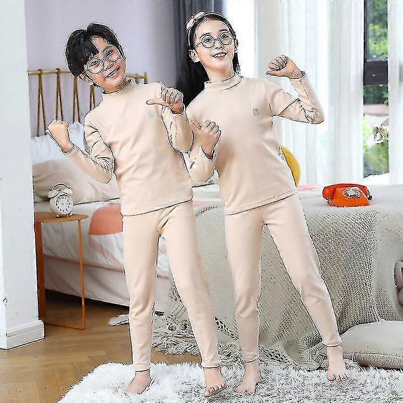 子供用サーマル下着セット秋と冬の厚い男の子と女の子跡のない赤ちゃんの秋の服暖かい柔らかい寝間着
