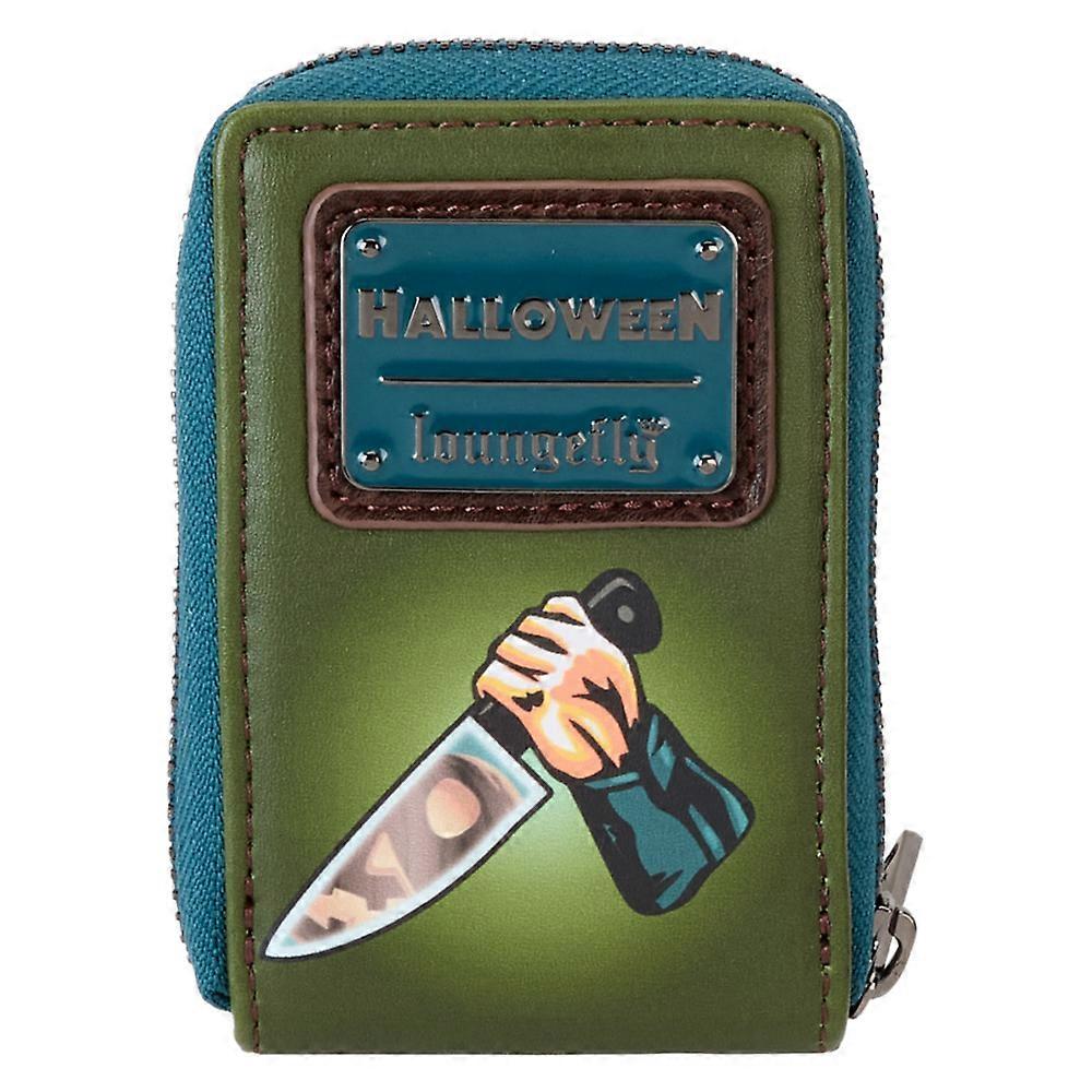 Loungefly Halloween Michael Myers Pumpkin Glow Accordion Zip Wallet
