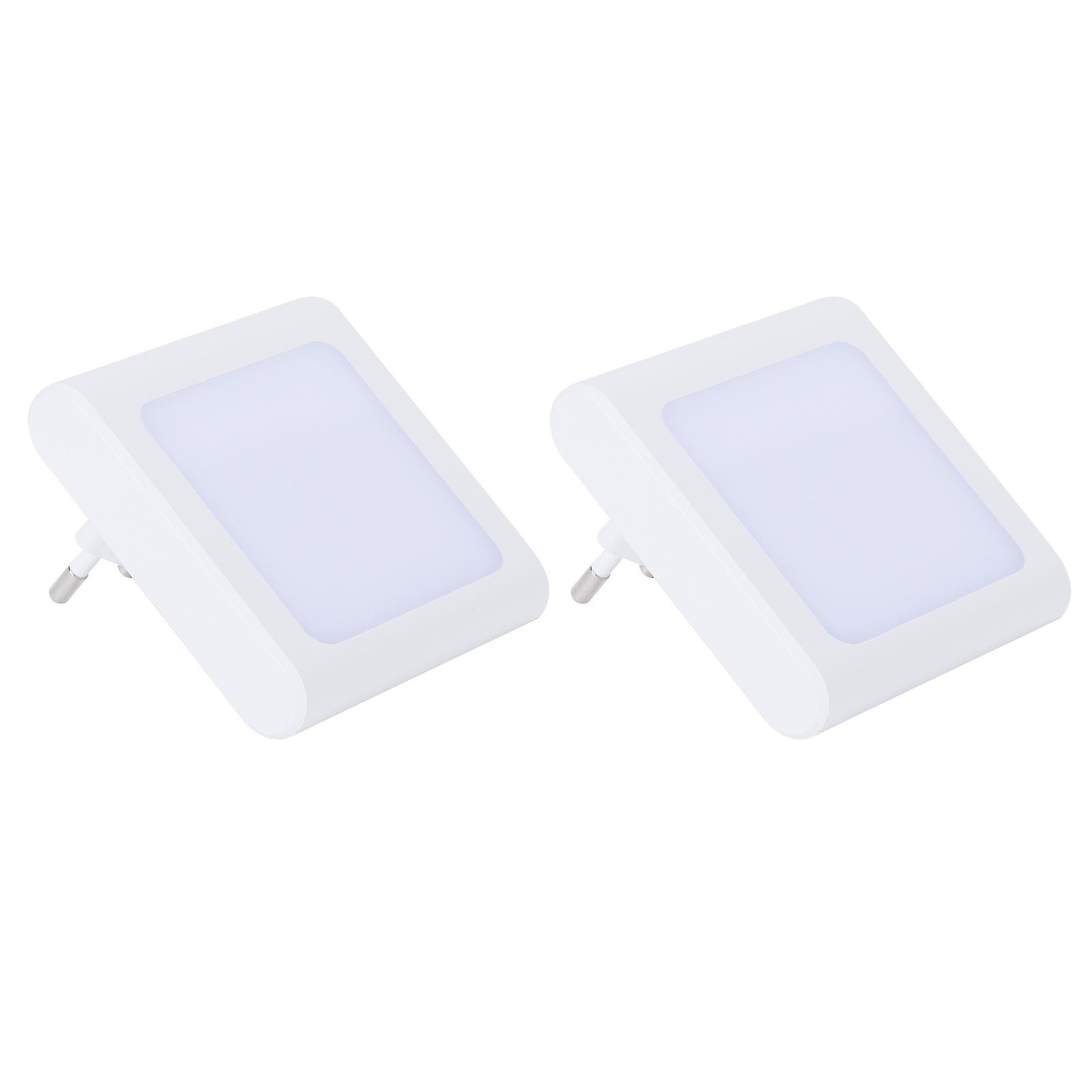 2pcs Smart Sensor LED Night Light for Bedroom, EU Plug, 220-240V, Energy Efficient, Automatic On/Off Function
