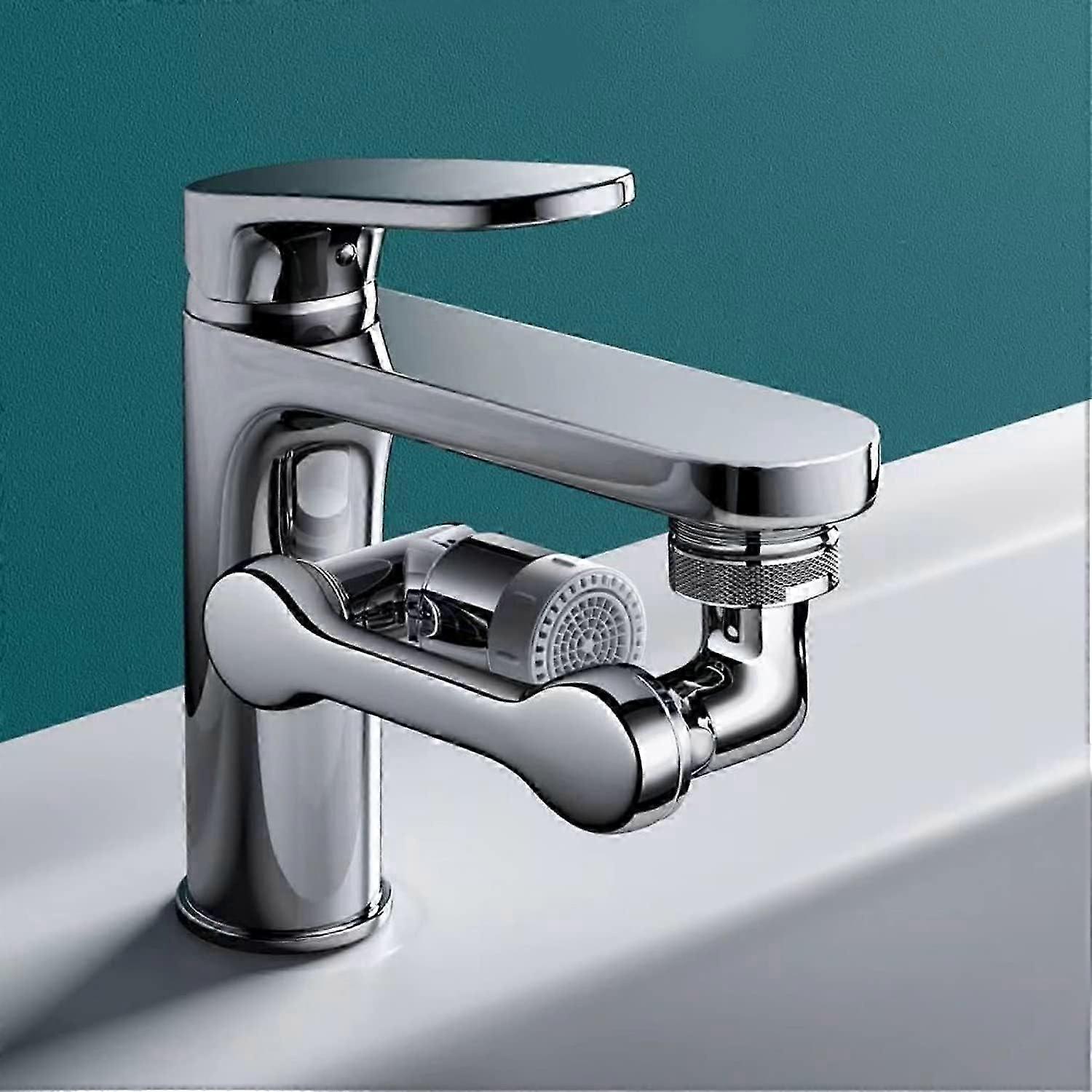 Faucet Aerator, 1080 Rotatable Extension Aerator, Durable Splash-Proof Faucet