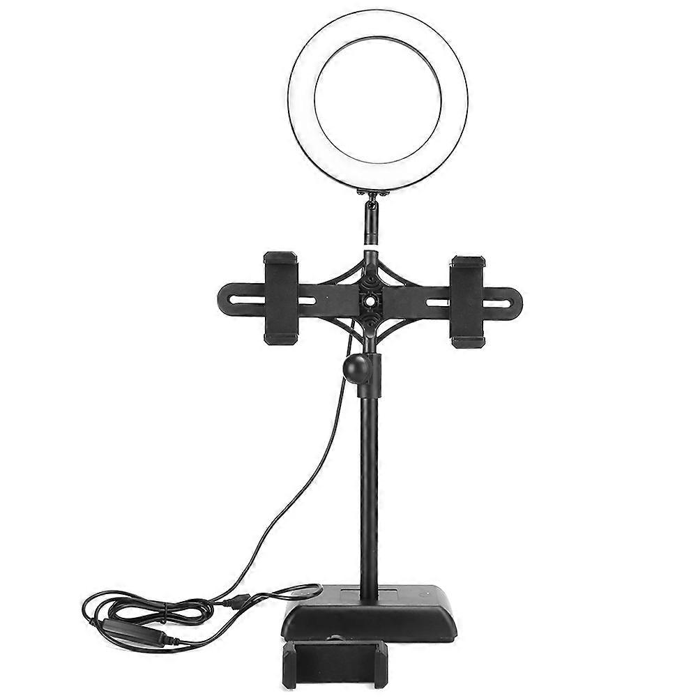 Zoom Lighting for Computer, Brighter & Softer Light Desk Ring Light with Stand & Phone Holder & Mini Ball Head for Remote Work, Study Areas