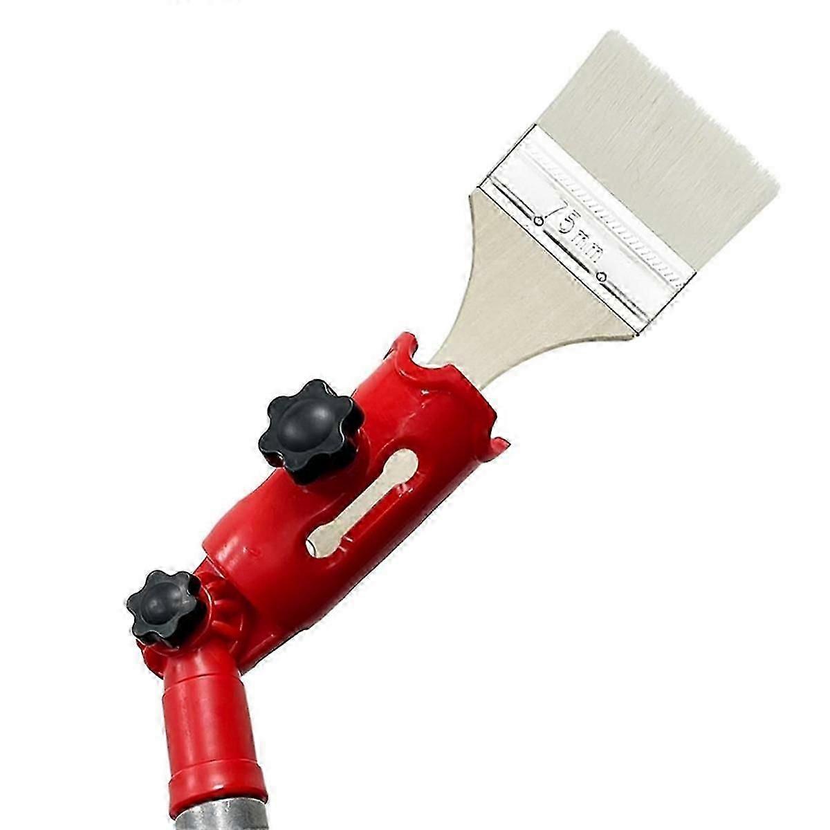Multi-Angle Paint Brush Extender Red, Paint Edger Tool for High Ceilings, Extension Pole Attachment_Special Gift
