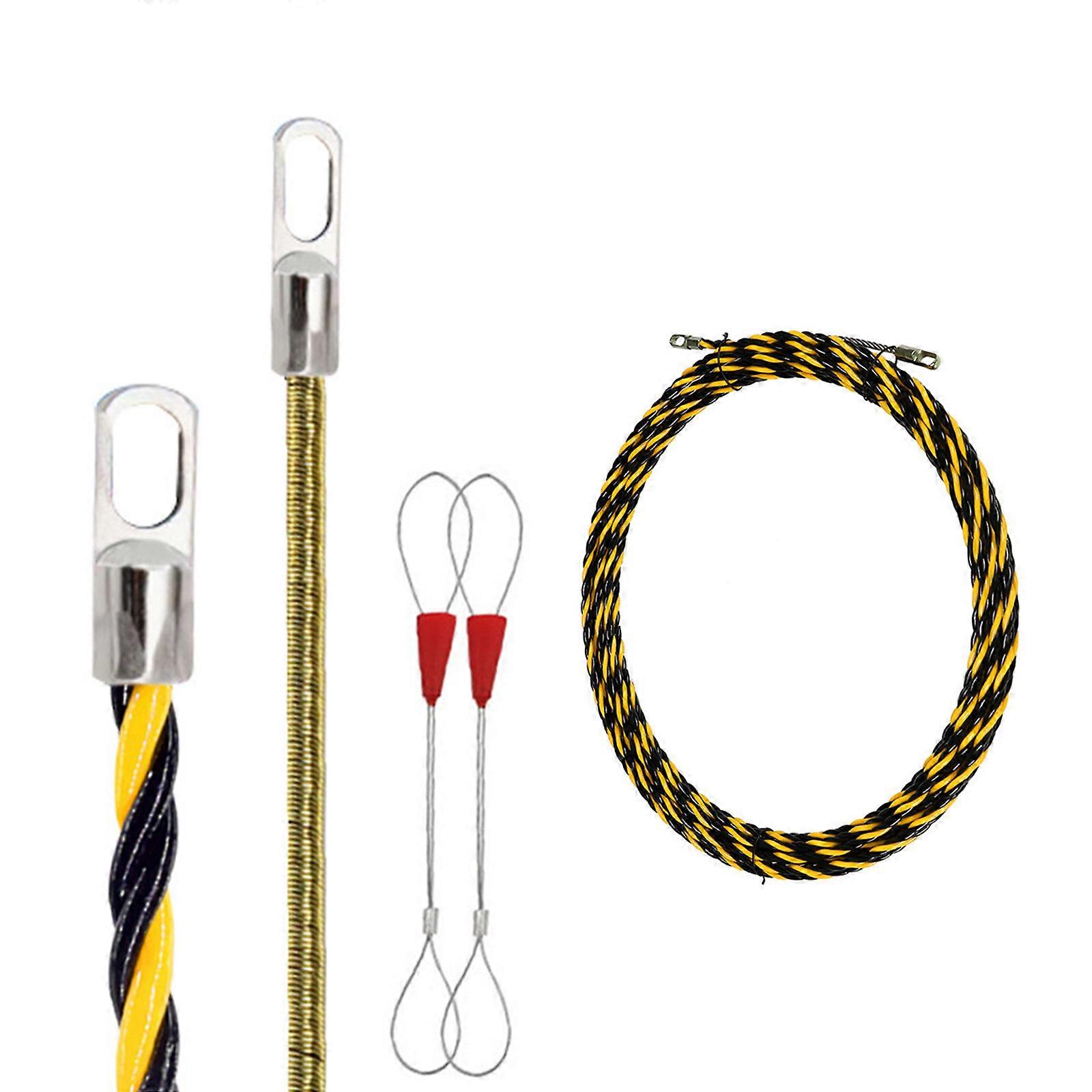 Fish Tape Electrical Wire Threader Electrician Threading Device Conduit Pull String Steel Fish Tape for Cable Laying