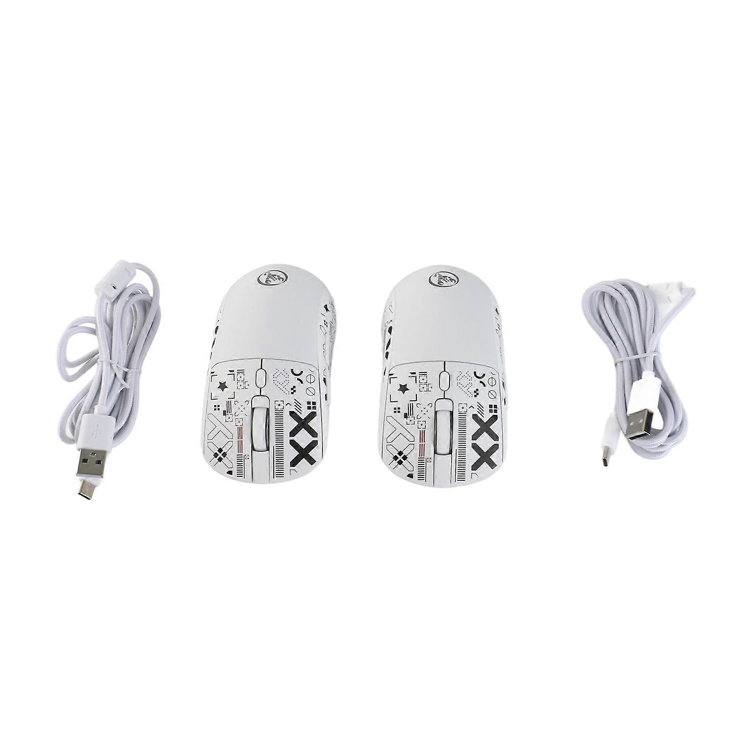 Souris de jeu mécanique sans fil 2,4 GHz, ergonomique, 3 600 DPI, 6 touches programmables, RGB, pour genoux