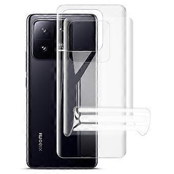 2 piezas / juego para Xiaomi 13 Pro 5G Hydrogel Film III HD Protector de espalda transparente resistente a la abrasión suave