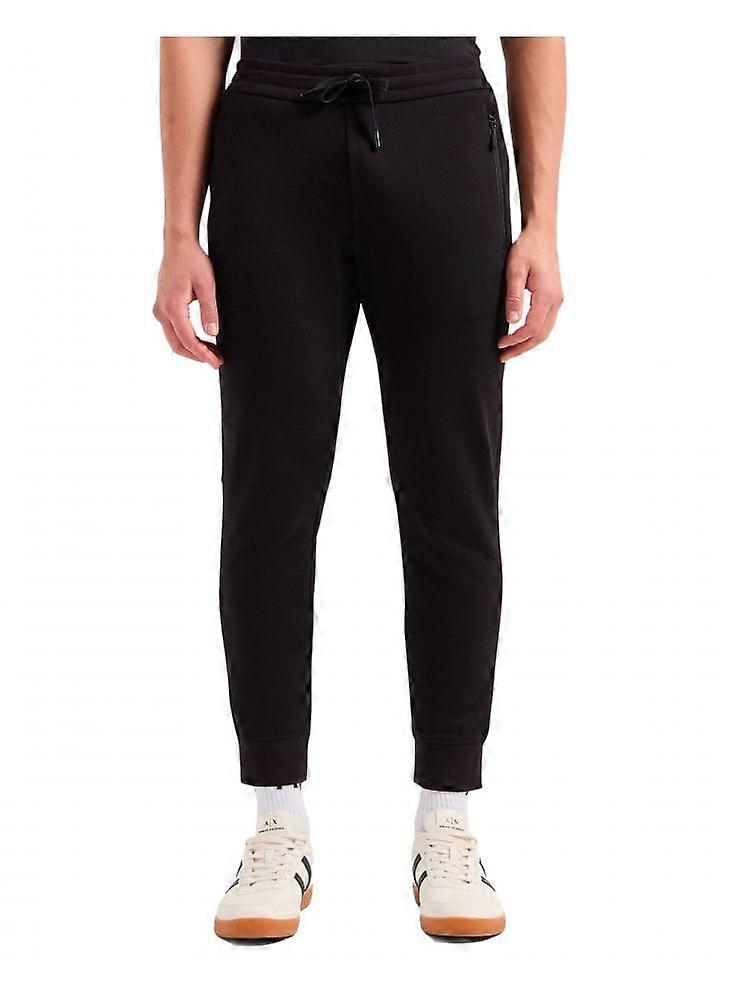 Men's Armani Exchange Zip Pocket Track Pants Black