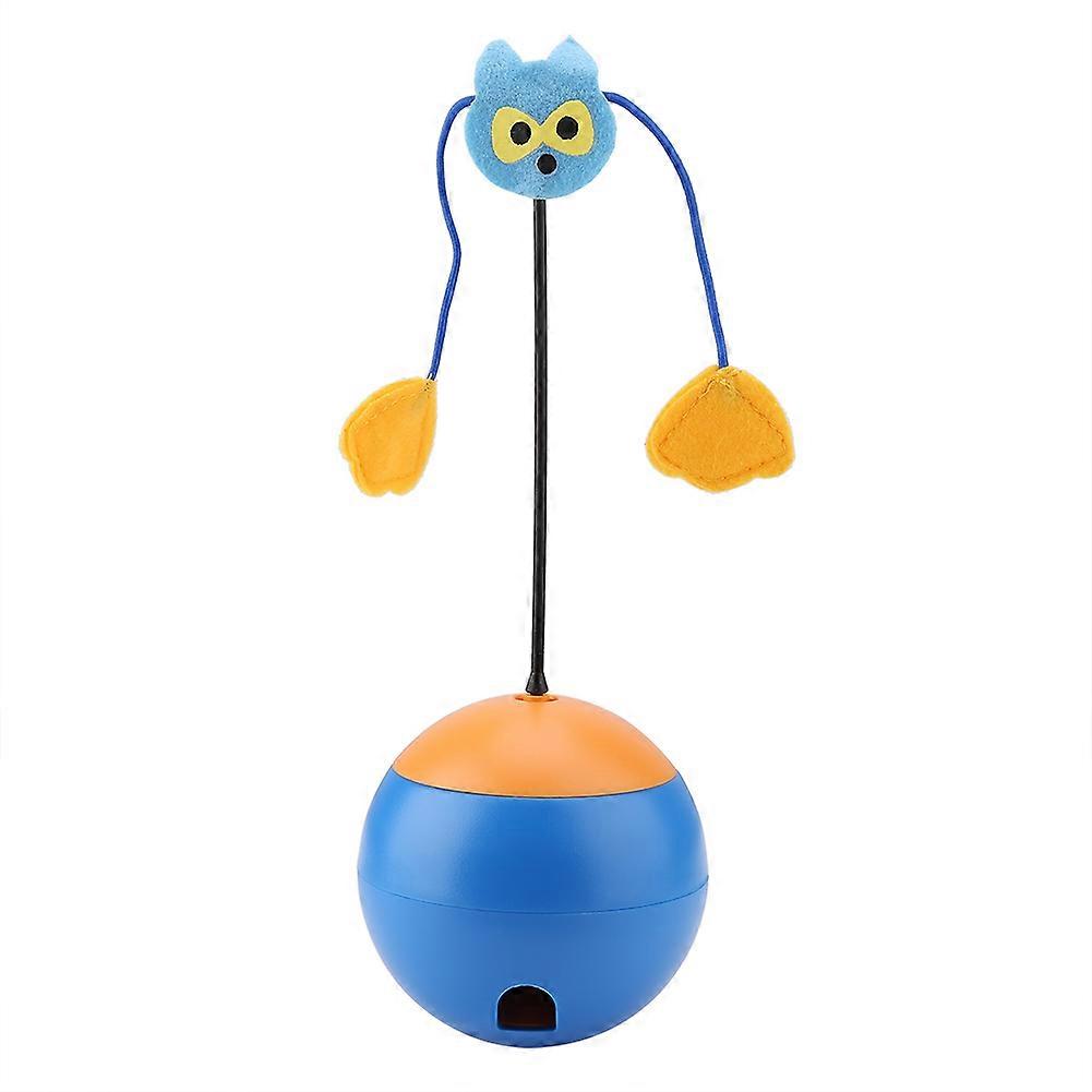 Cat & Dog Laser Toy – Food-Leaking Tumbler Ball for Interactive Play (No Battery)