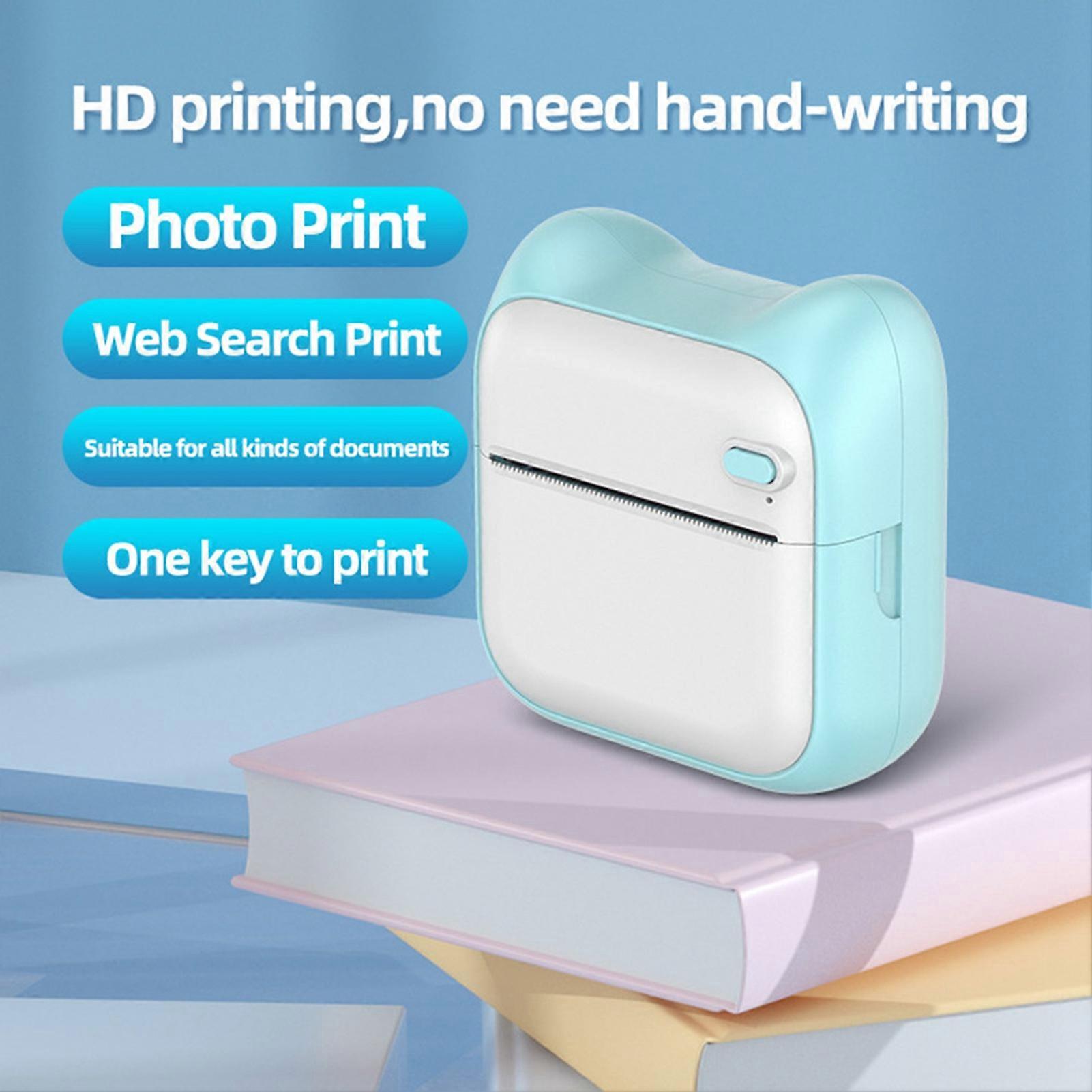 Portable Mini Printer Wireless BT Thermal Printer Easy Operation Compatible for Android IOS Pocket Printer Label Maker