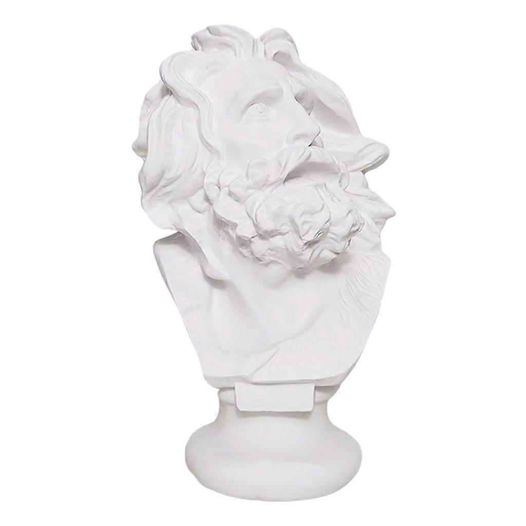 Resin Human Head Hydroponics Vase Planter Cactus Pot Sculpture Table