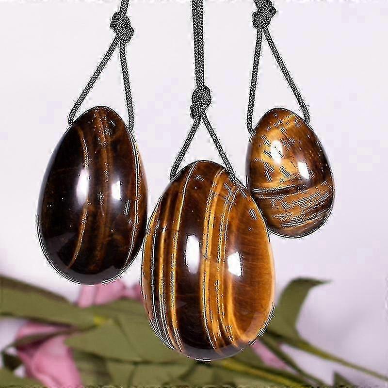 1セットクォーツヨニエッグマッサージスティック女性ケーゲルエクササイザーレイキHタイガーアイエッグ