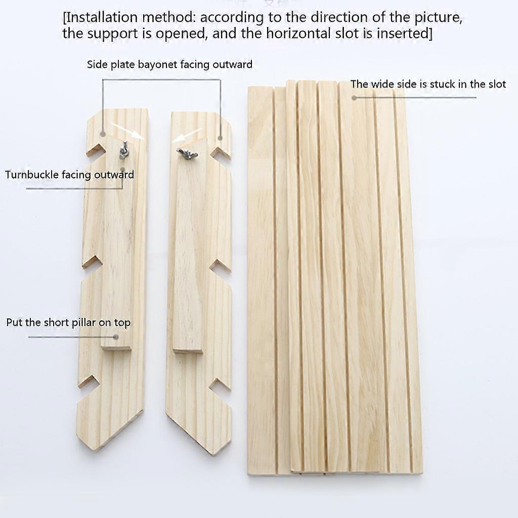 Retail Display Riser Oorbel & Ring Houder Stand Onafgewerkt Rustiek Houten Frame Display Cascading Merchandise Organizer