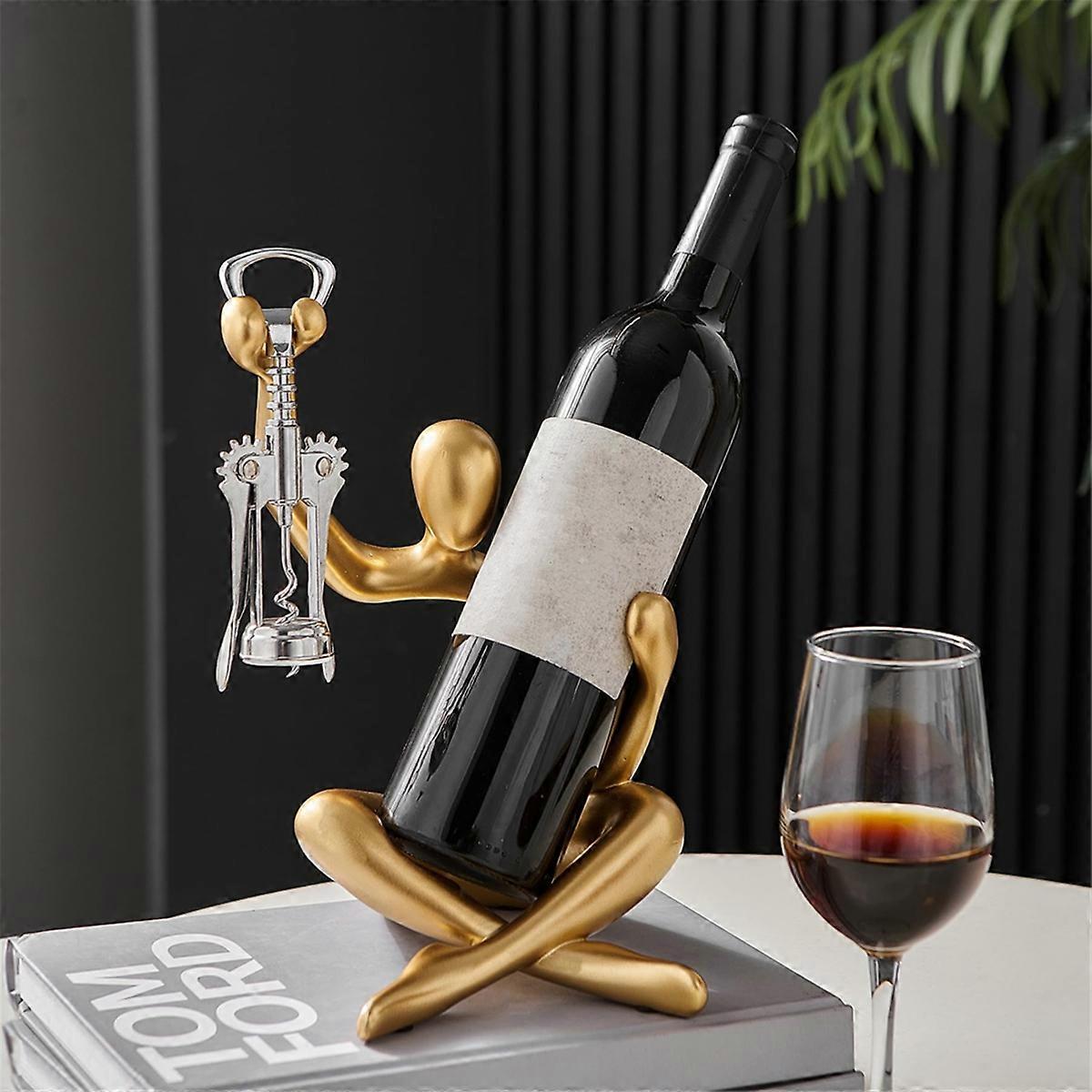 Statue Wine Bottle Rack Suitable for Countertop Wine Bottle Holder